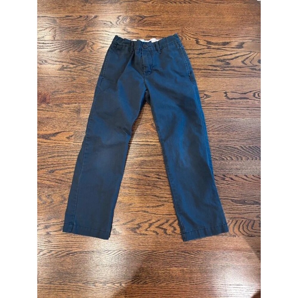 Gap Kids Easy Fit Navy Uniform Chino Pants Boys Size 10 Regular Adjustable Waist